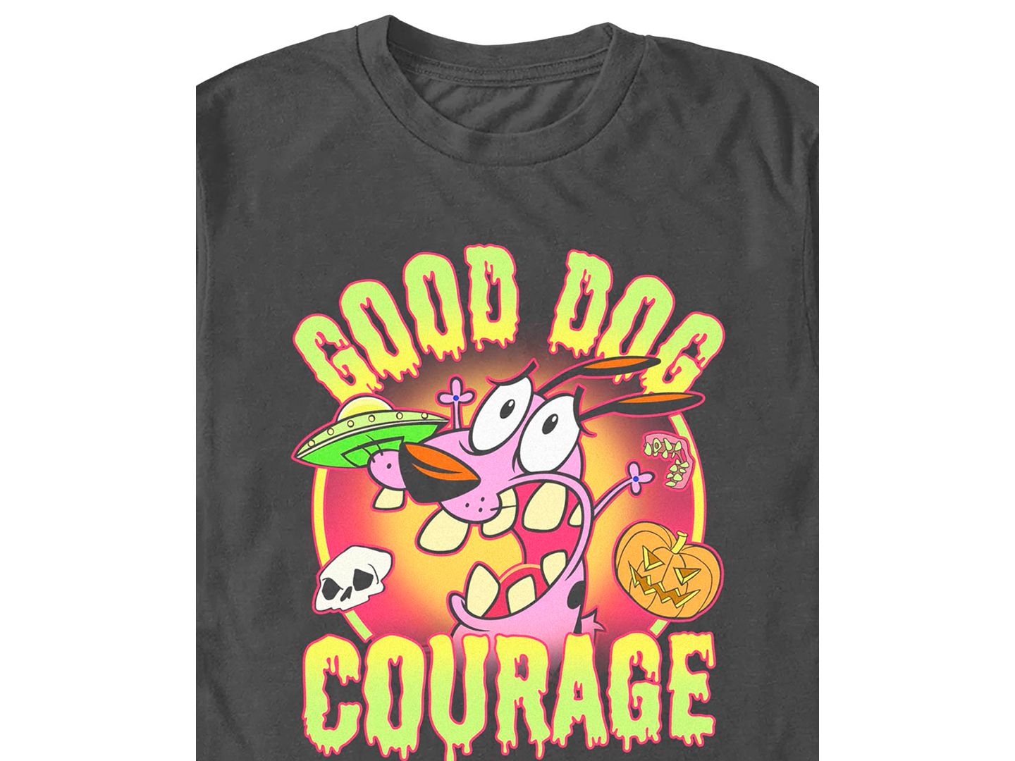 Мужская футболка Fifth Sun Courage the Cowardly Dog, цвет: Чёрный — фото 3