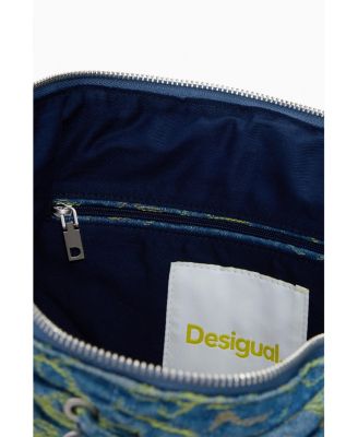 Women's Large braided denim bag