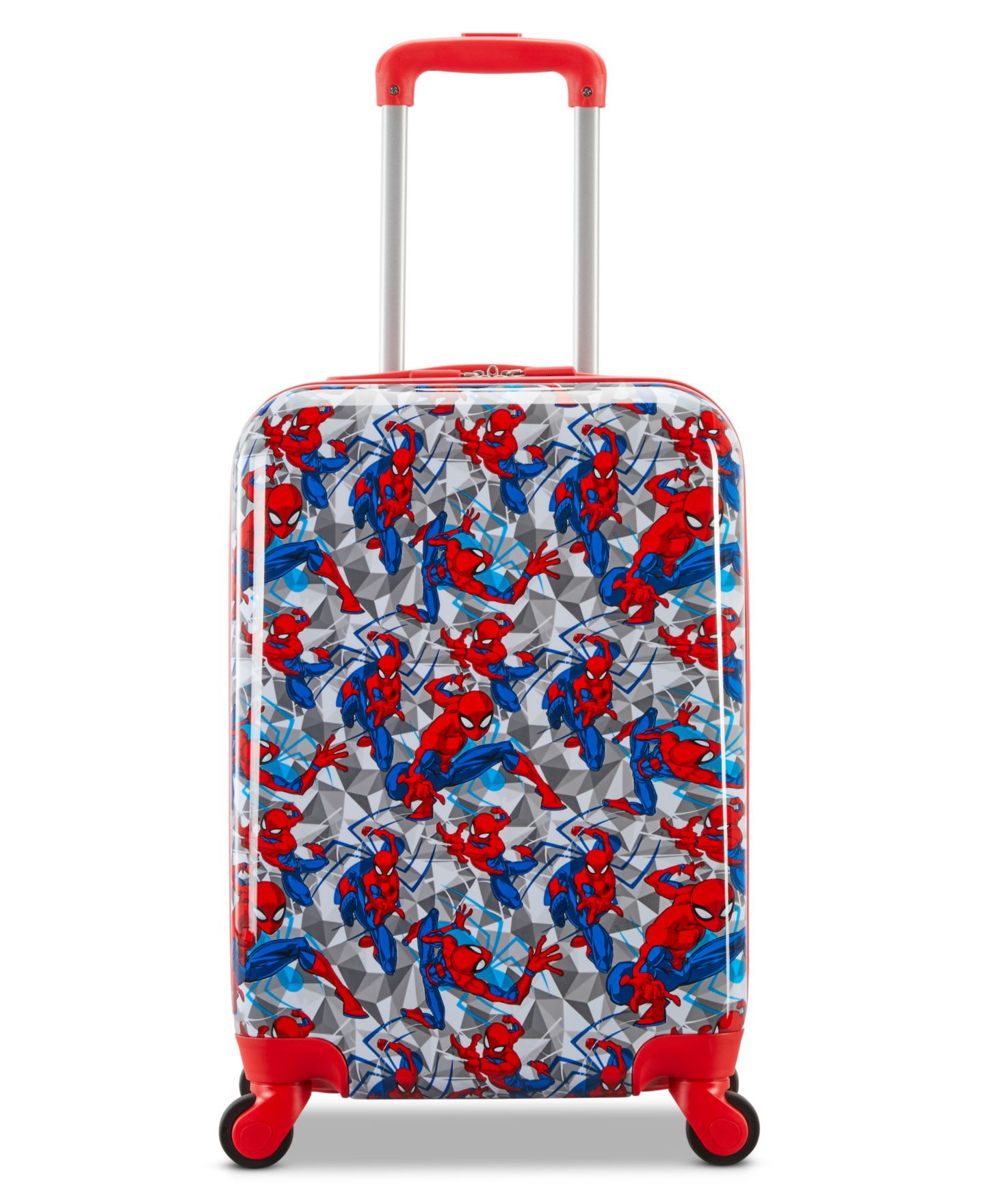 Чемодан American Tourister Spiderman 18" Hardside Carry-On Spinner Luggage, цвет: Разноцветный — фото 2