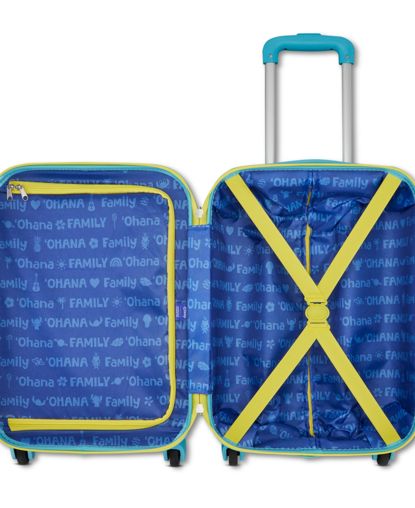 Чемодан Disney by American Tourister Stitch 18" Hardside Carry-On Spinner Luggage, цвет: Разноцветный — фото 6