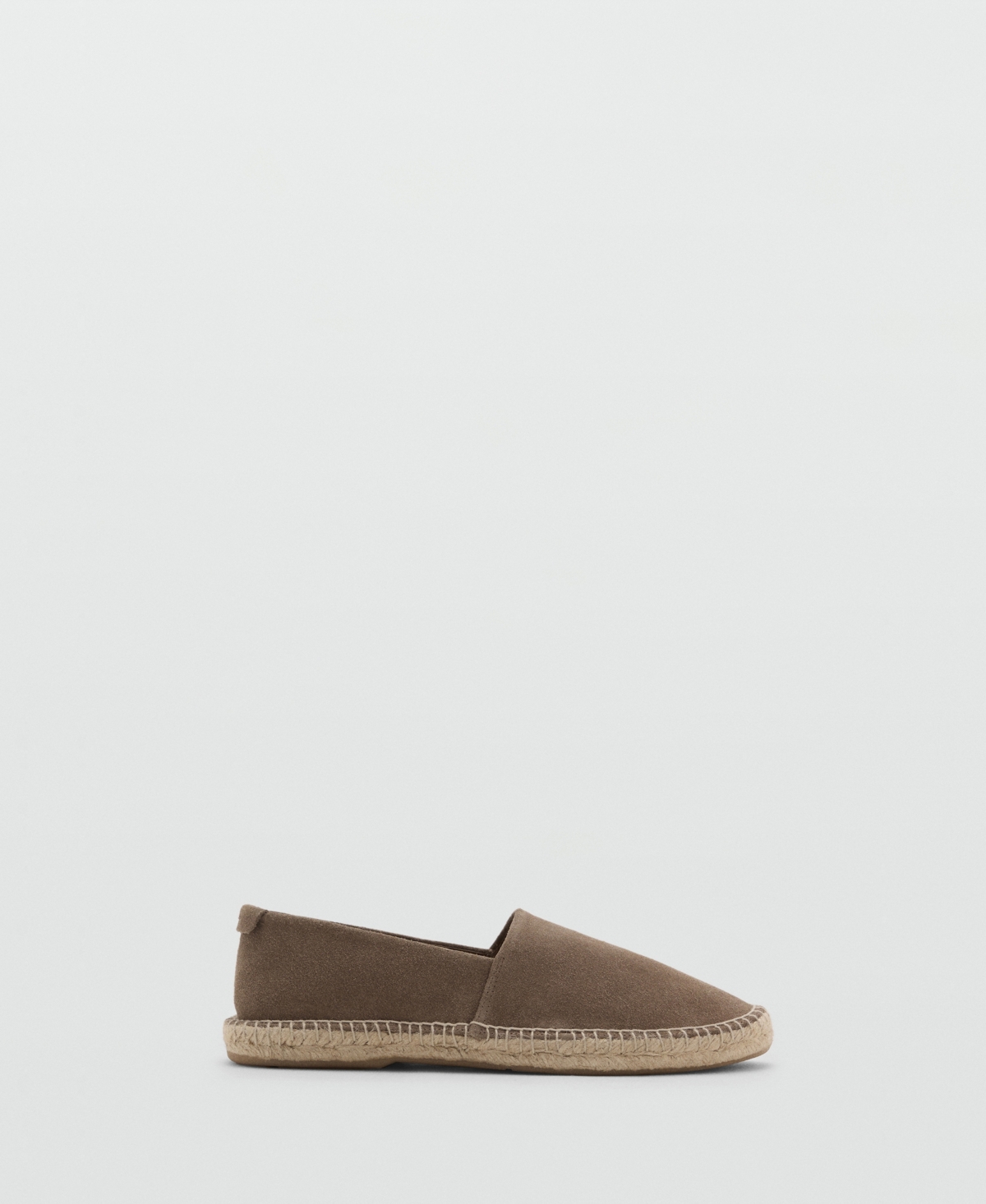 Mango Men's Jute Suede Espadrilles Shoe In Brown