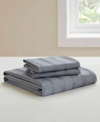 Logan Woven Striped 3-Pc. Duvet Cover Set, King