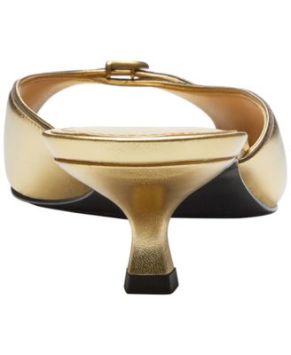 Women's Kitten Heel Round Toe Dress Sandals