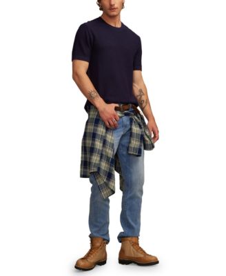 Men's Short Sleeve Crewneck Sweater