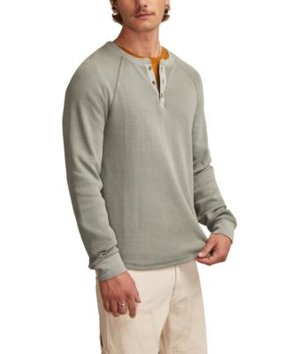 Men's Birdseye Thermal Henley Long-Sleeve T-Shirt