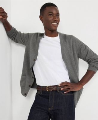 Men's Fine Gauge Cotton Cardigan