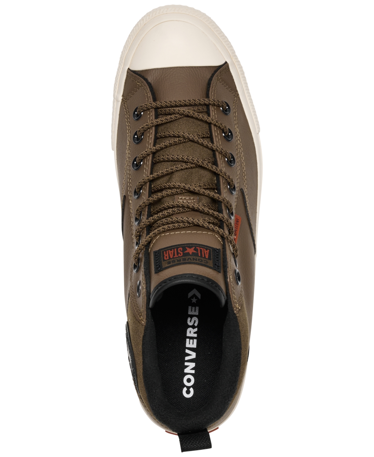 Converse Men's Chuck Taylor All Star Malden Street Mid Waterproof Casual Boots From Finish Line In Brown