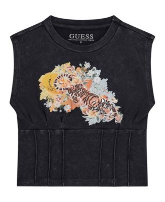 Big Girls Crewneck Corset Tank Top