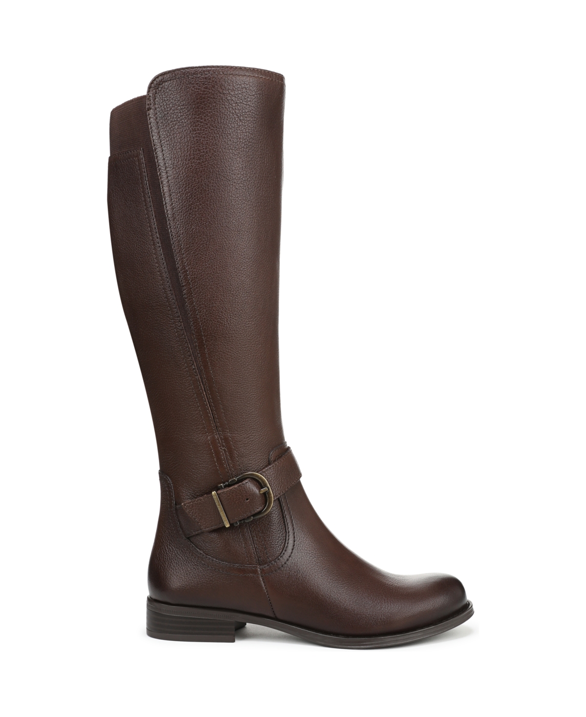 Naturalizer Jaya Knee High Block Heel Riding Boots In Brown