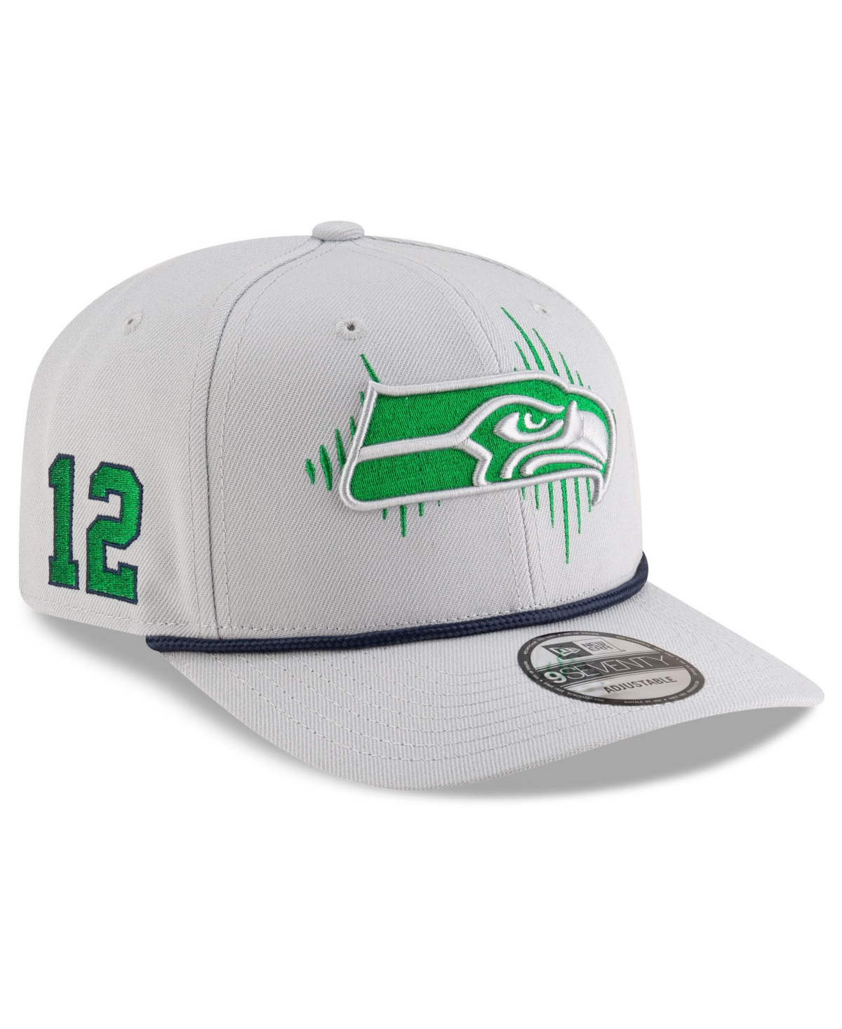 New Era Men's Gray Seattle Seahawks 2025 Nfl Rivalries Sideline 9seventy Adjustable Hat In Gray
