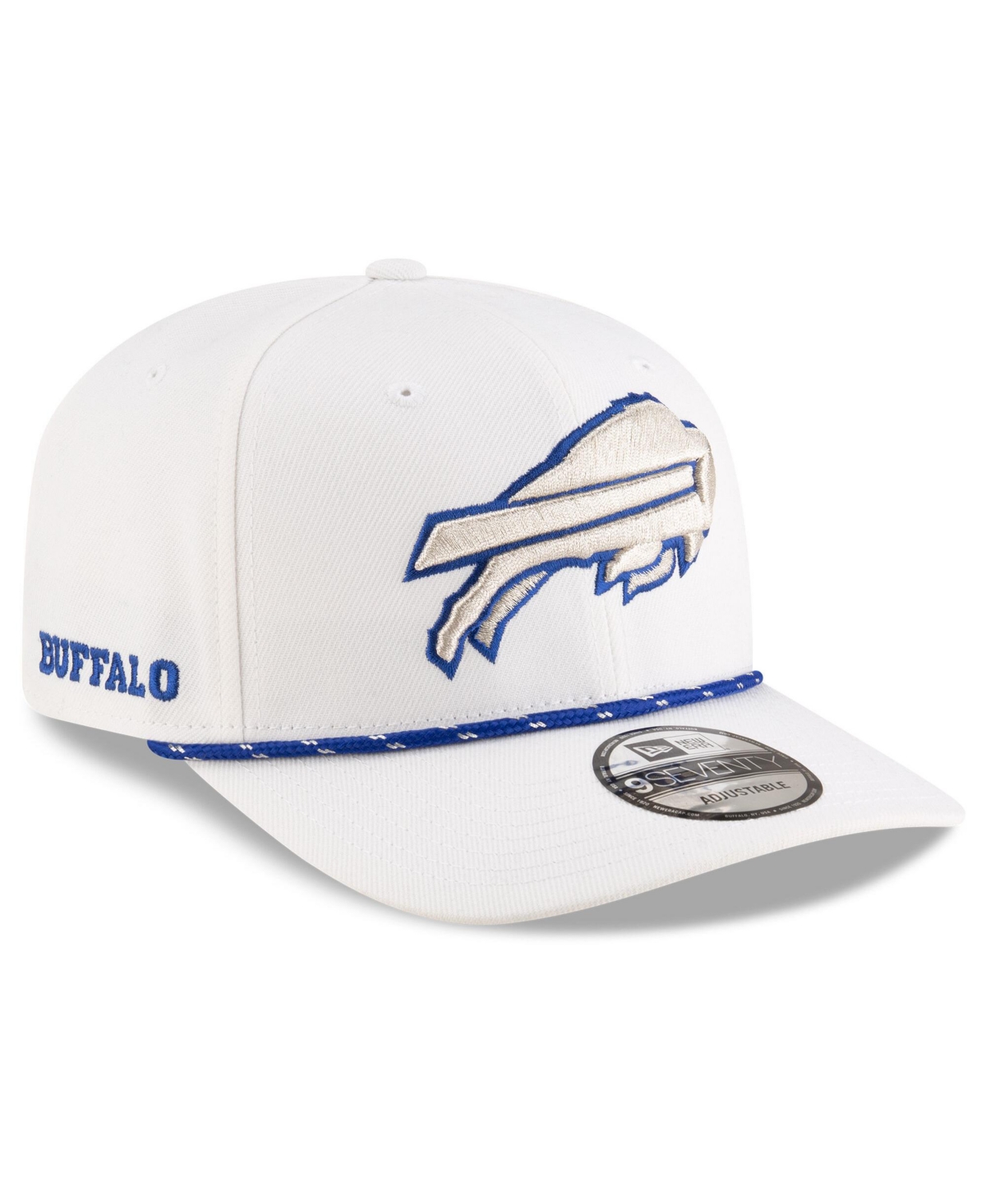 New Era Men's White Buffalo Bills 2025 Nfl Rivalries Sideline 9seventy Adjustable Hat In Nude