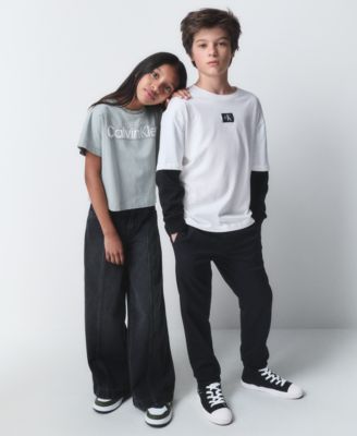 Big Girls Applique Boxy Short Sleeve T-Shirt