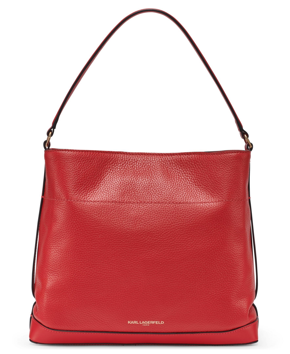 Karl Lagerfeld Gisele Hobo Magnetic Shoulder Bag In Red