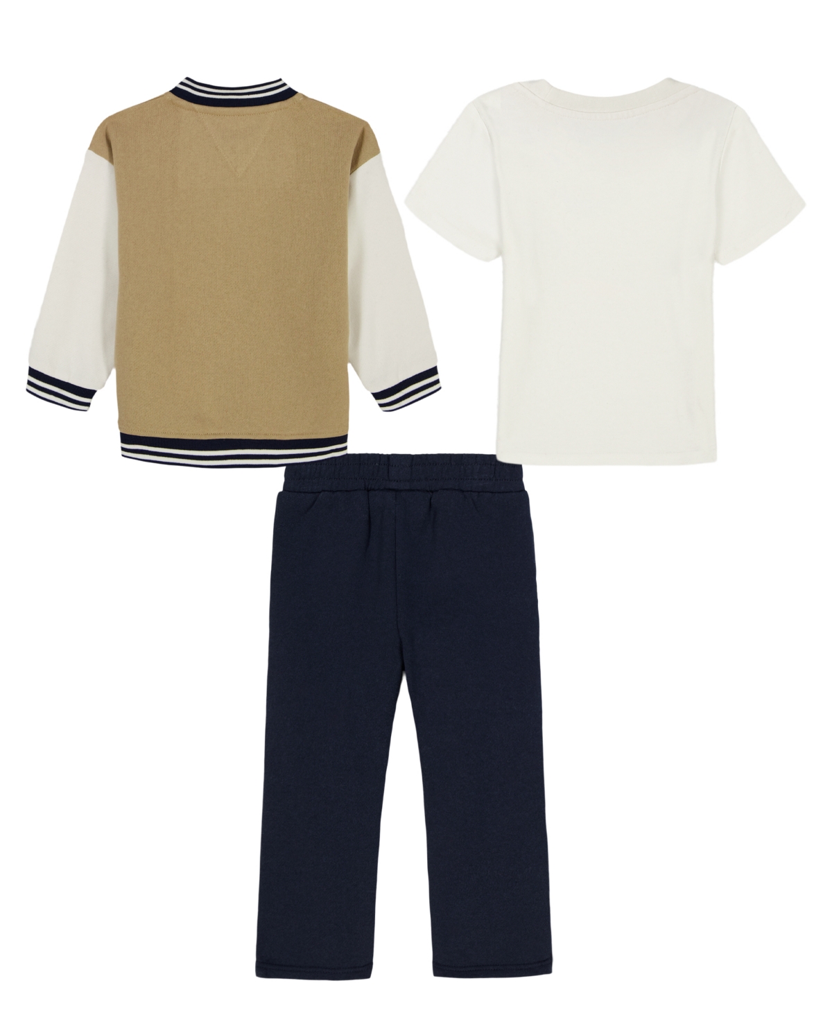 Tommy Hilfiger Baby Boys 3-piece Bodysuit, Jacket And Pants Set In Multi