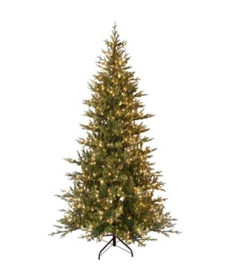 Puleo - 7.5 ft. Pre-Lit Balsam Fir Artificial Christmas Tree with 800 UL-Listed Clear Lights