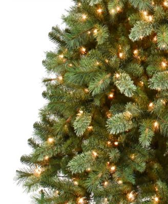 7.5 ft. Pre-Lit Teton Pine Artificial Christmas Tree with 600 Clear UL listed Lights