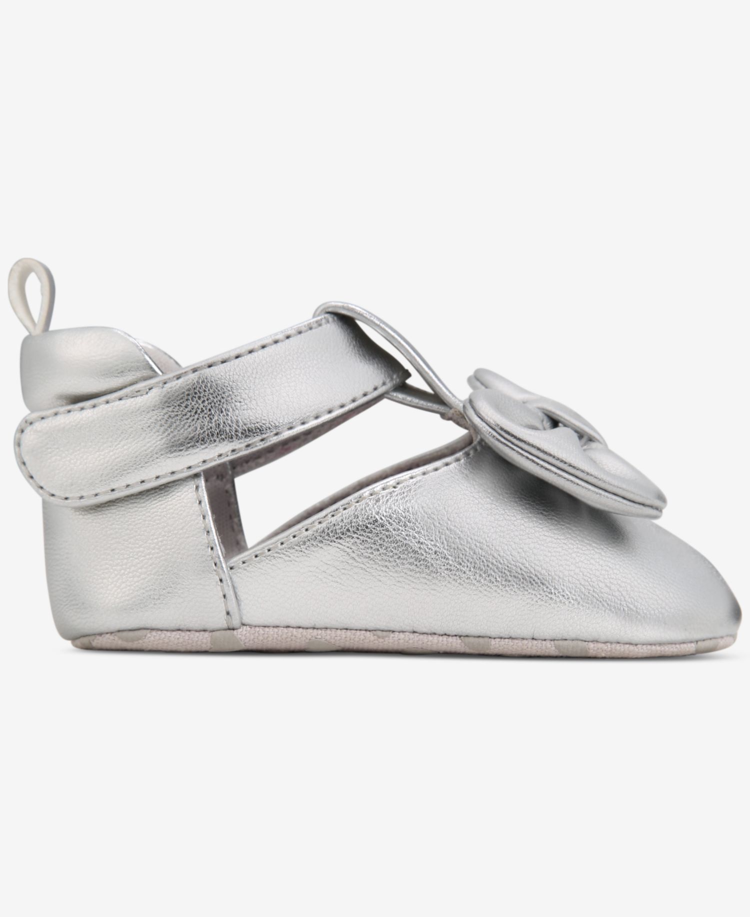 Baby Girls Metallic Bow Shoes