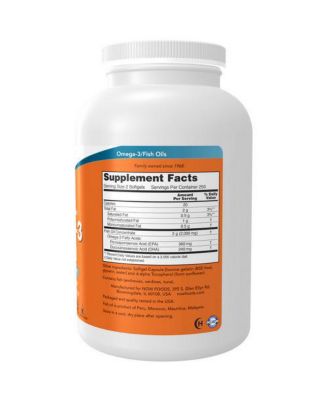 NOW  Foods Omega-3 ,500 Softgels