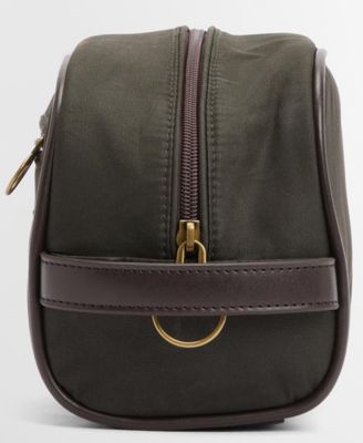 Men's Zippered Wax Wash Bag