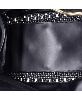 Medium Studio Satchel Woven Leather and Leather