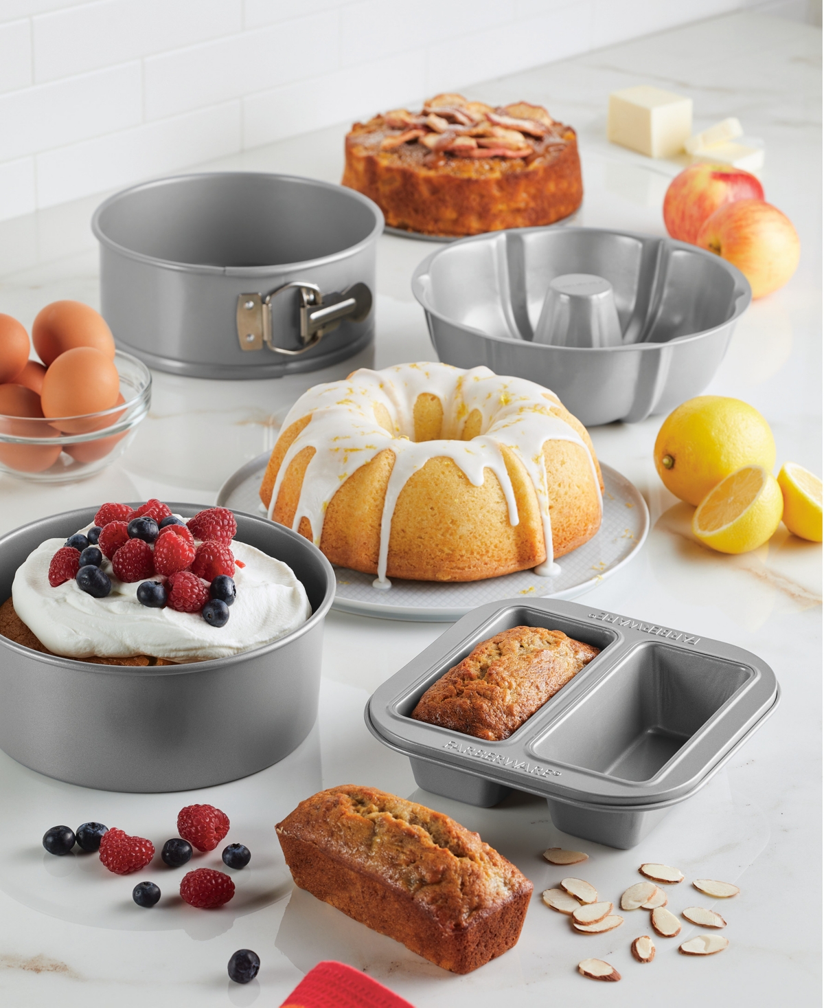 Farberware Specialty Pressure Cookware 4-pc. Bakeware Set In Silver