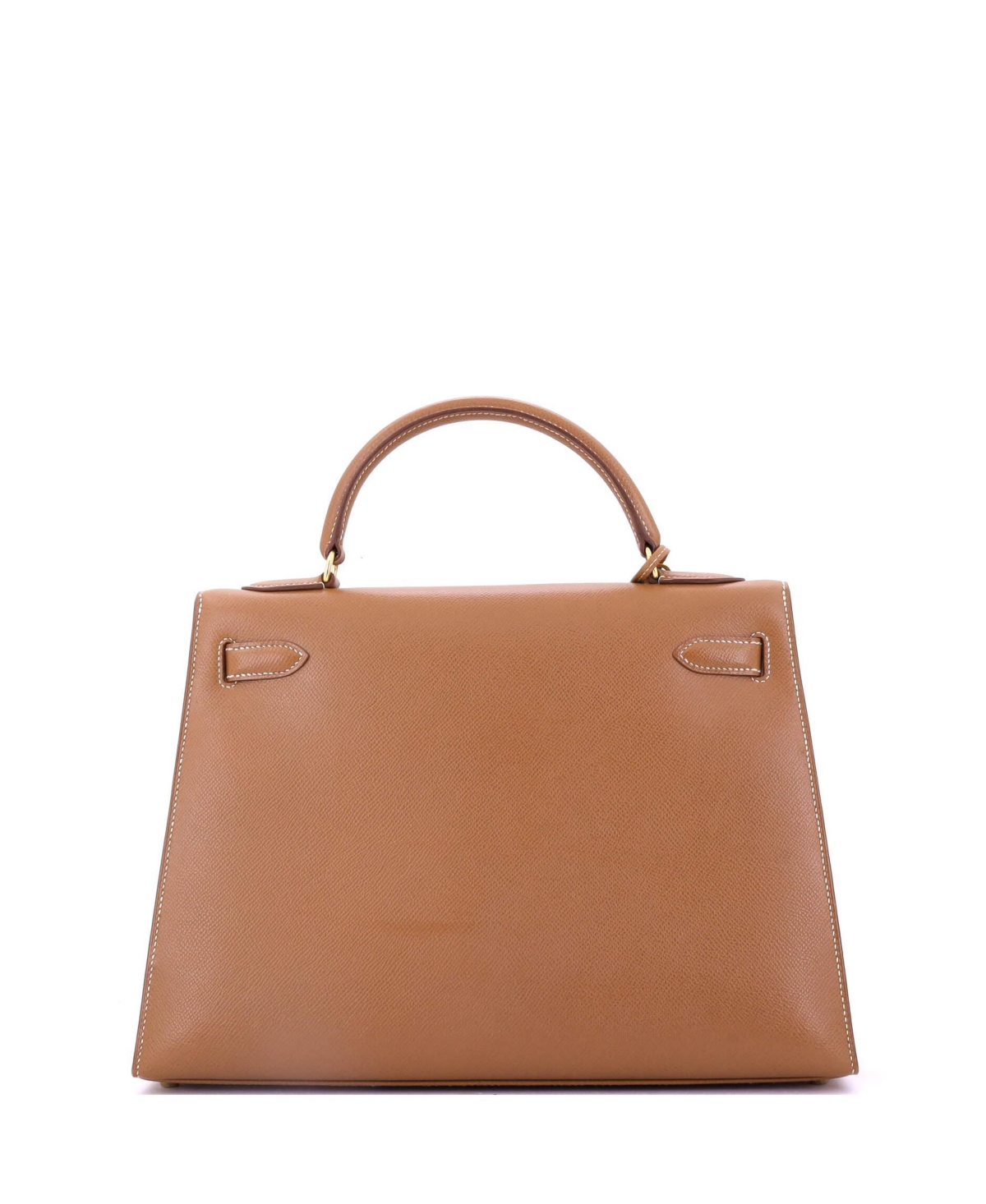 Pre-Owned Hermes Kelly 32 Handbag Brown Courchevel with Gold Hardware