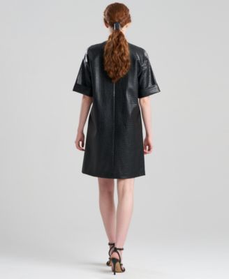 Women's Faux Croc Leather Dress