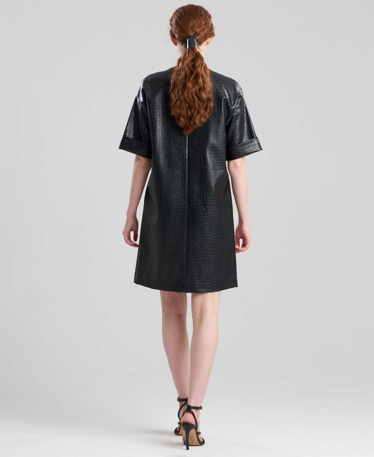 Natori Women's Faux Croc Leather Dress