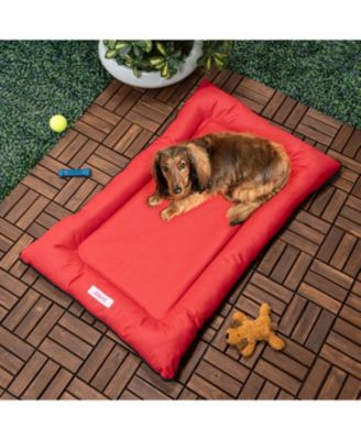 Archie Traditional Oxford Waterproof Indoor/Outdoor Hand-Washable Memory Foam Camping Pet Bed