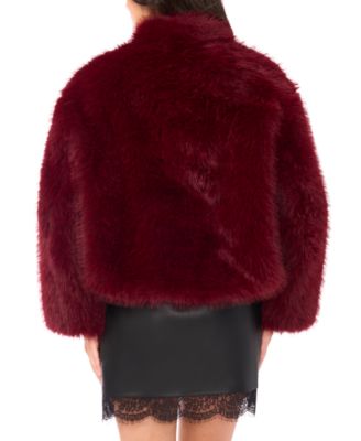 Women's Faux-Fur Stand Collar Jacket
