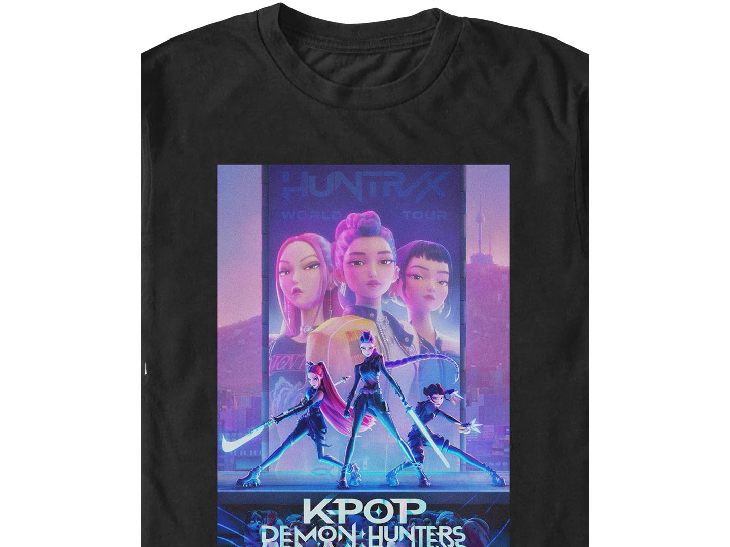 Мужская футболка Fifth Sun K-Pop Demon Hunters Poster, цвет: Чёрный — фото 2