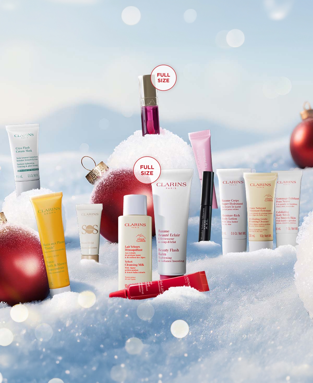 Clarins 12-day Advent Calendar Skincare Set In Transparent