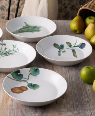 Kyoka Shunsai Set of 6 Coupe Dinner Bowls, 9-3/4", 43 oz.