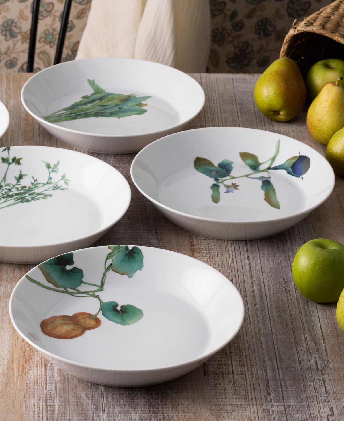 Noritake Kyoka Shunsai 6-Pc. Coupe Dinner Bowl Set, Service for 6