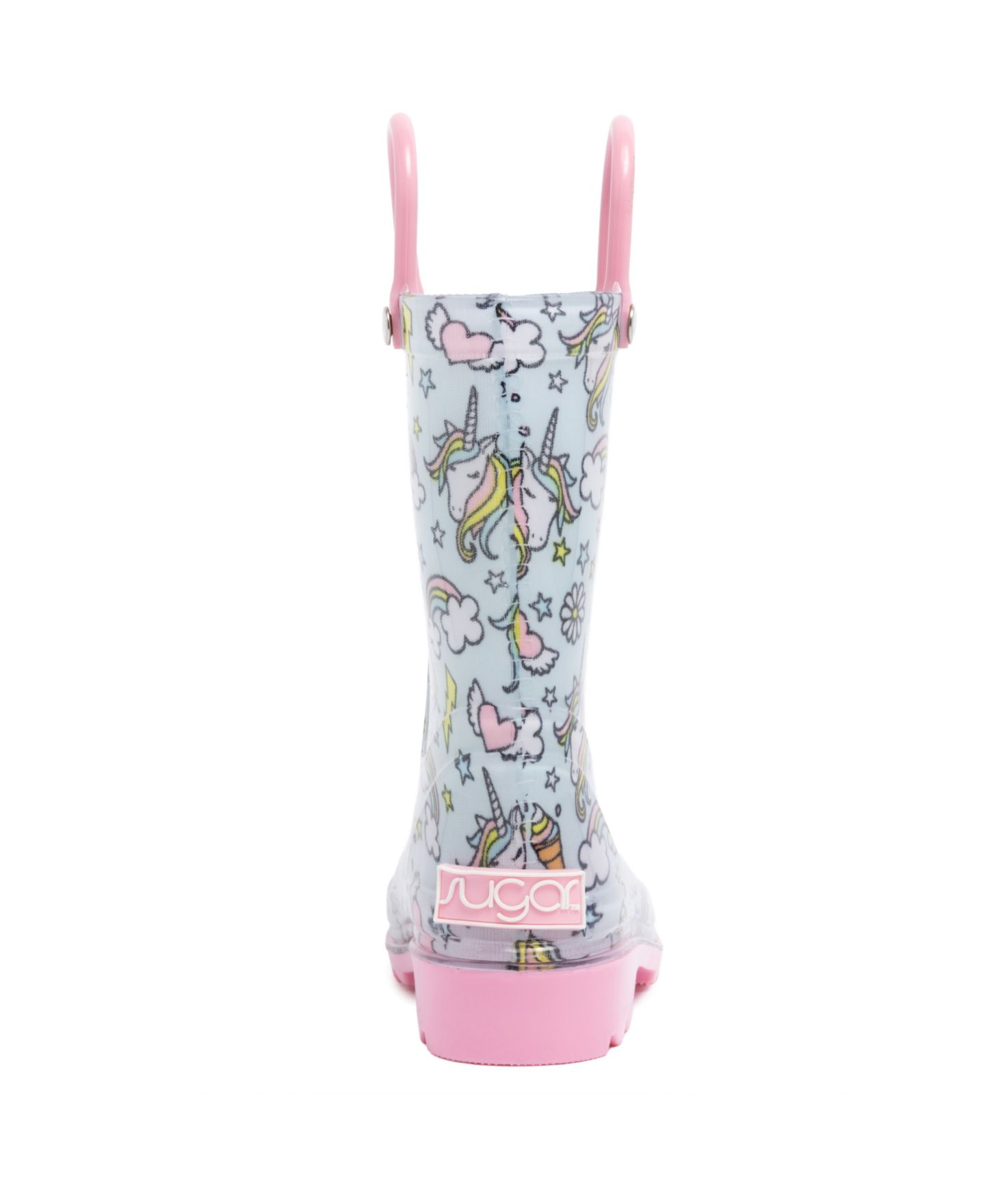 Ботинки Macy's Svea Unicorn Printed Rain Boots для девочек-малышей, цвет: Светлый синий — фото 3