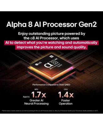 75" Class 85A Series QNED evo AI MiniLED 4K UHD Smart webOS TV (2025) - 75QNED85AUA