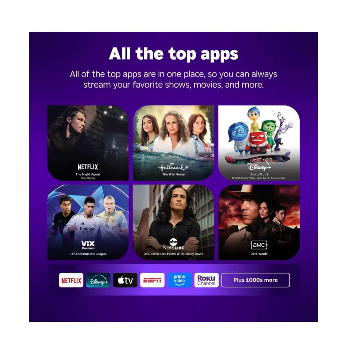 75" Class Plus Series Qled Mini-led 4K Hdr Smart Tv - 75R6C7