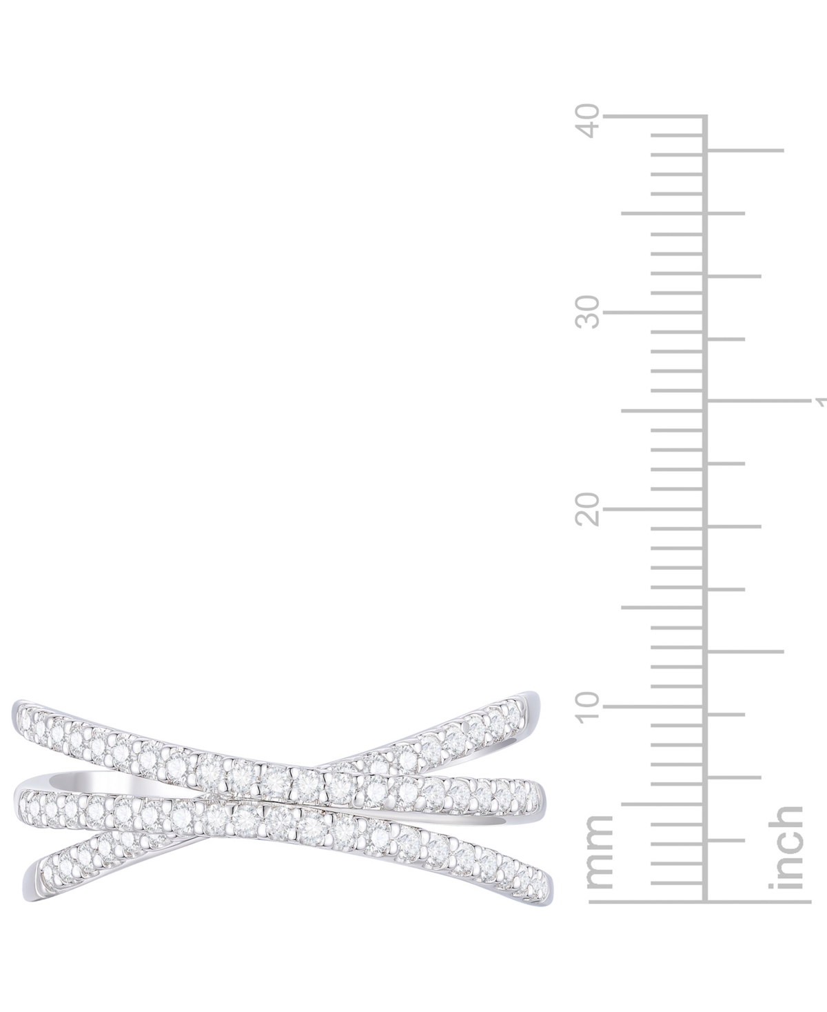 Macy's Diamond Ring (1/2 Ct. T.w.) In Sterling Silver In Silver