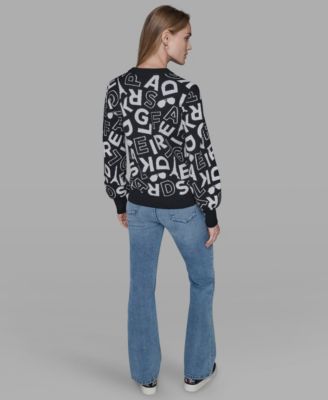 Women's Printed Long Sleeve Sweater