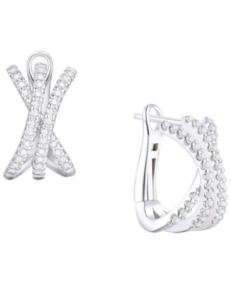 Diamond Earrings (1/2 ct. t.w.) in Sterling Silver