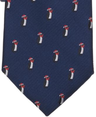 Men's Holiday Penguin Tie, Macy's Exclusive