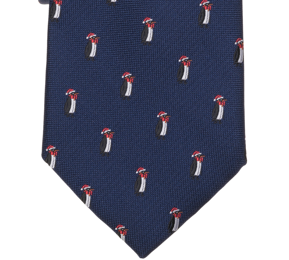 Club Room Men's Holiday Penguin Tie, Macy's Exclusive In Blue