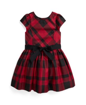 Polo Ralph Lauren - Girls 2T-6X Plaid Short-Sleeve Dress