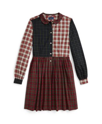 Polo Ralph Lauren - Girls 7-16 Long-Sleeve Plaid Shirt Dress