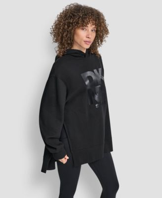 Women's Satin Logo Oversized Tunic Hoodie