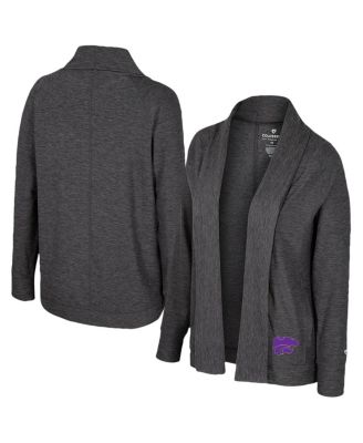 Colosseum - Women's Charcoal Kansas State Wildcats&nbsp;Dash Cardigan