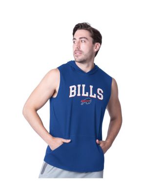 MSX by Michael Strahan - Men's Royal Buffalo Bills Action Sleeveless Pullover Hoodie