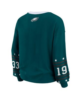 Women's Midnight Green Philadelphia Eagles Sport Long-Sleeve T-Shirt