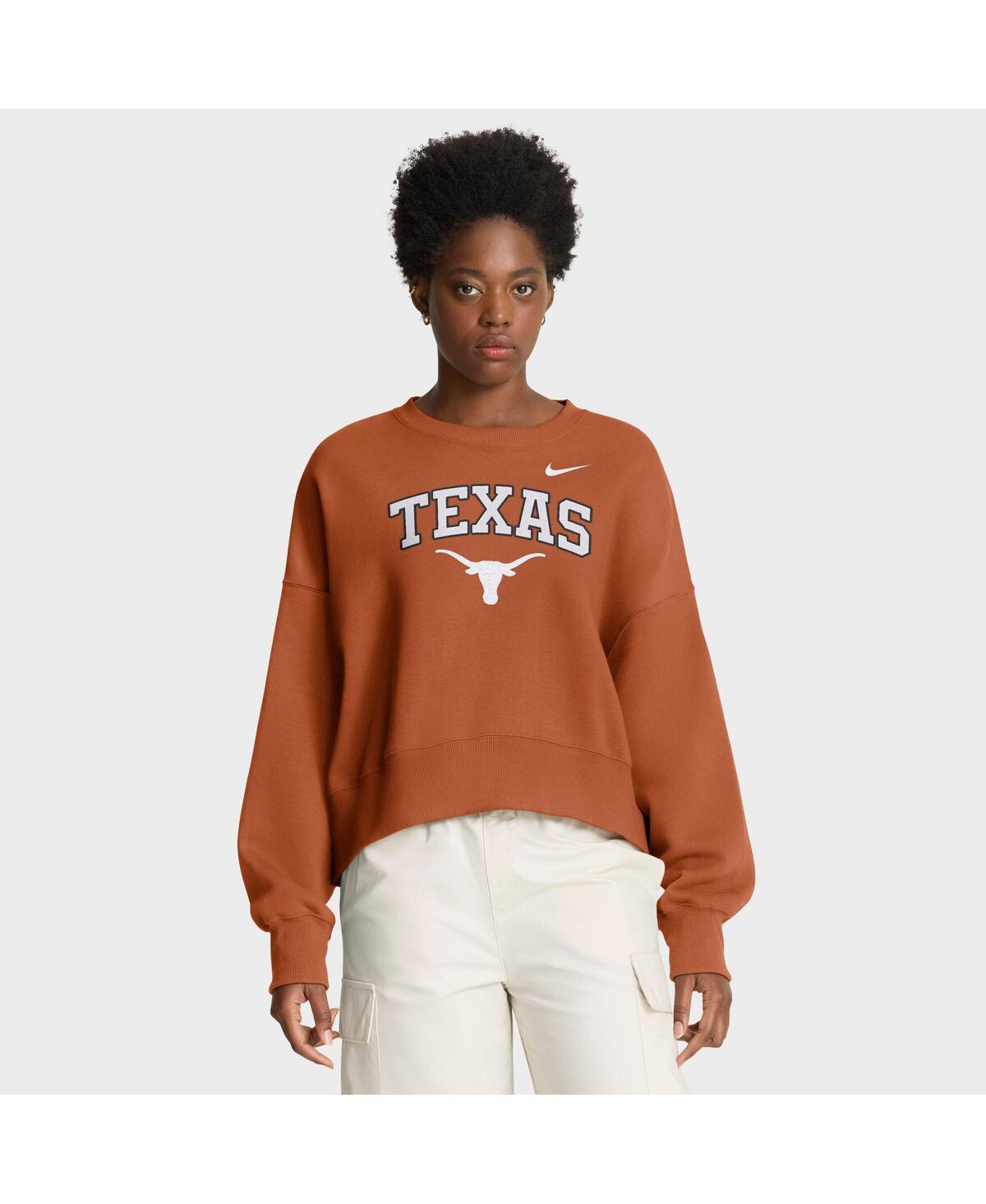 Nike Texas Phoenix Arch  Women's College Pullover Crew In Brown