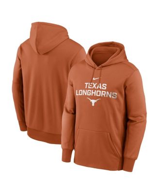 Nike - Men's Texas Orange Texas Longhorns Team Stacked Performance Pullover Hoodie
